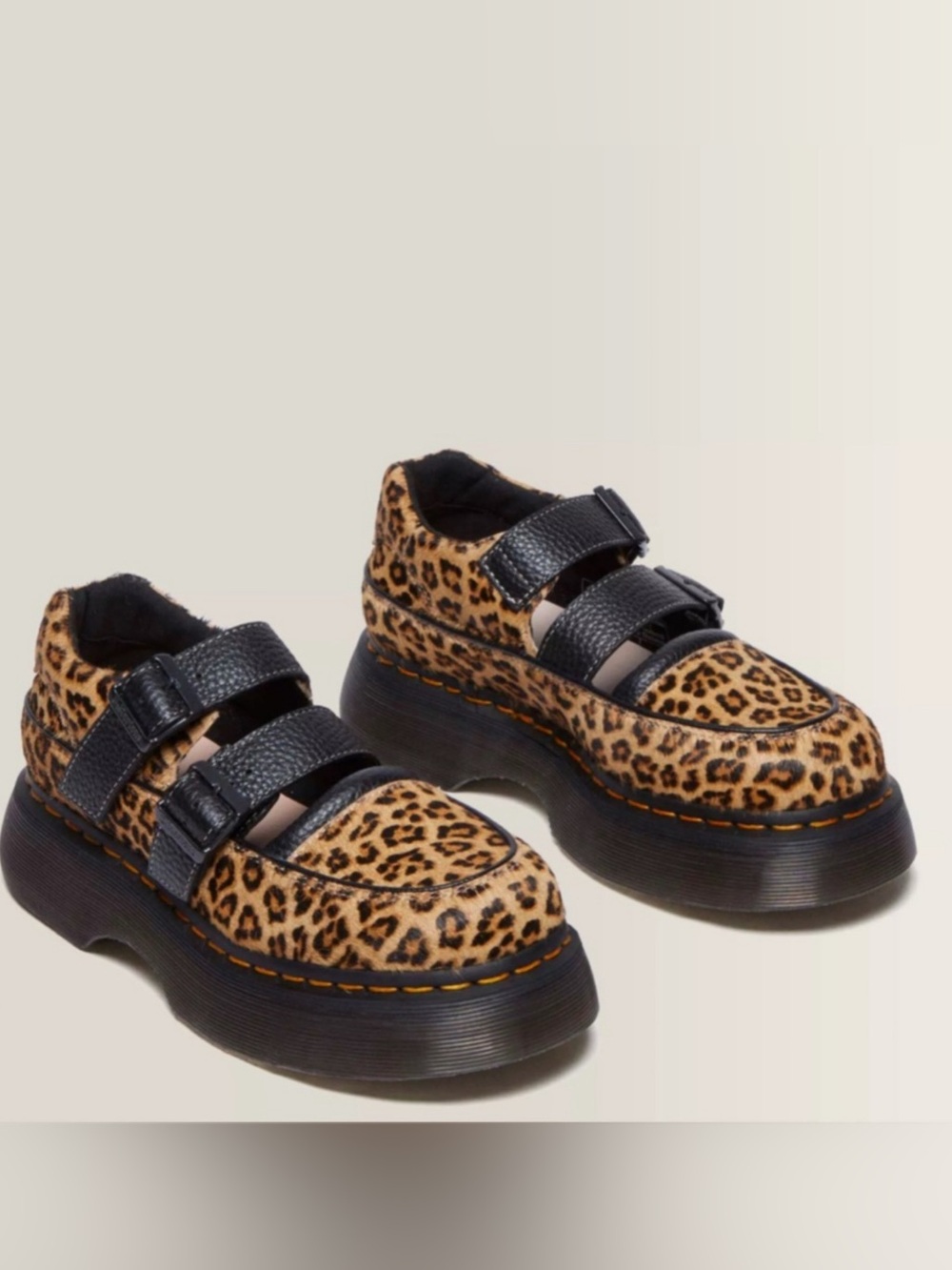 Dr.Martens Buzz Leopard MaryJanes 
Size 8